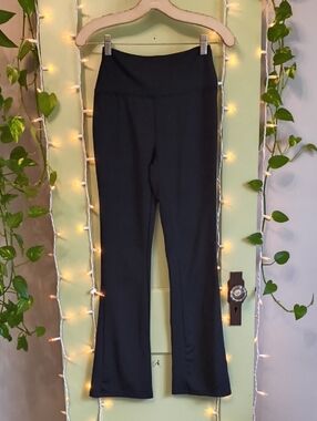 Women's Series 8 Basic Plain Black Boot cut Yoga Lounge Workout Pant S
